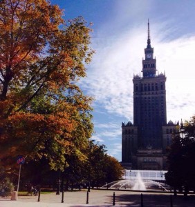 Le Palais de la Culture et des Sciences, symbole de la ville de Varsovie